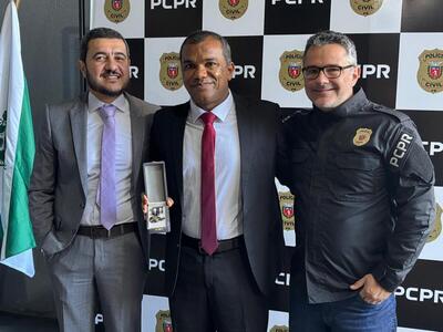 LS: Delegado Denival Liandro recebe homenagem pelo trabalho prestado frente à Polícia Civil