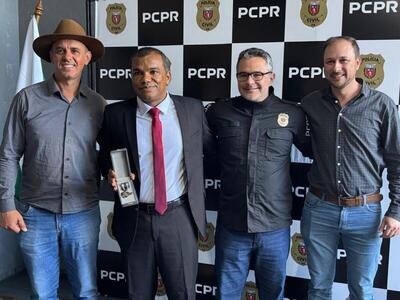 LS: Delegado Denival Liandro recebe homenagem pelo trabalho prestado frente à Polícia Civil