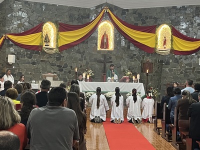 Terceiro dia do Tríduo reúne centenas de fiéis em louvor ao Senhor Bom Jesus no Campo Mendes
