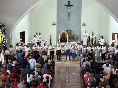 Bispo Dom Amiton Presidiu a Santa Missa em louovr a Nossa Senhora do Monte Claro 