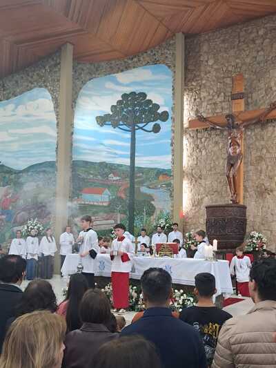 Missa das Crianças foi presidida pelo padre Aroldo 