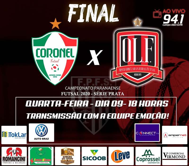 Coronel e Operário empatam na 1ª partida da Final do Paranaense de Futsal Chave Prata