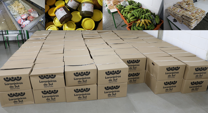 Prefeitura entrega 1.500 cestas de alimentos para famílias carentes de Laranjeiras do Sul