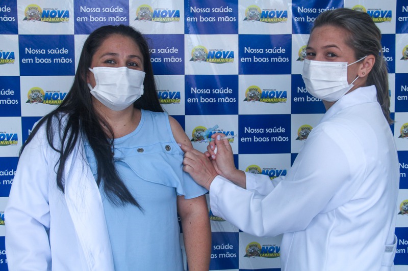 Em Nova Laranjeiras também já começou a vacinação contra o coronavírus