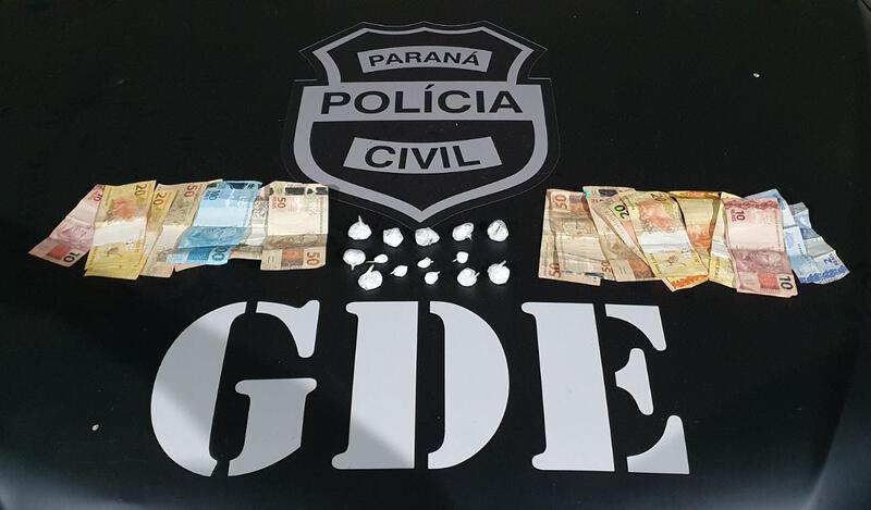 Laranjeiras: PolÃ­cia Civil prende traficante e apreende cocaÃ­na no bairro Pres. Vargas
