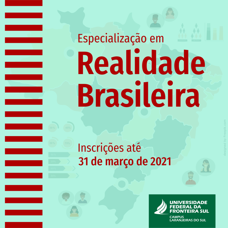 UFFS - Últimos dias para inscrições no processo seletivo da especialização em realidade brasileira  