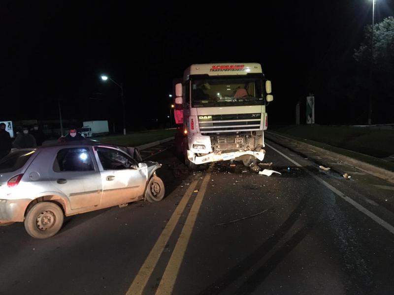 Laranjeiras: Acidente grave na BR 277 deixa uma pessoa morta