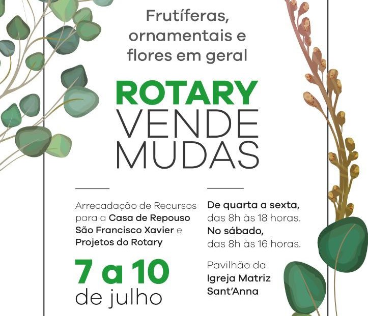 Vem aí a tradicional Feira de Mudas do Rotary Clube de Laranjeiras do Sul