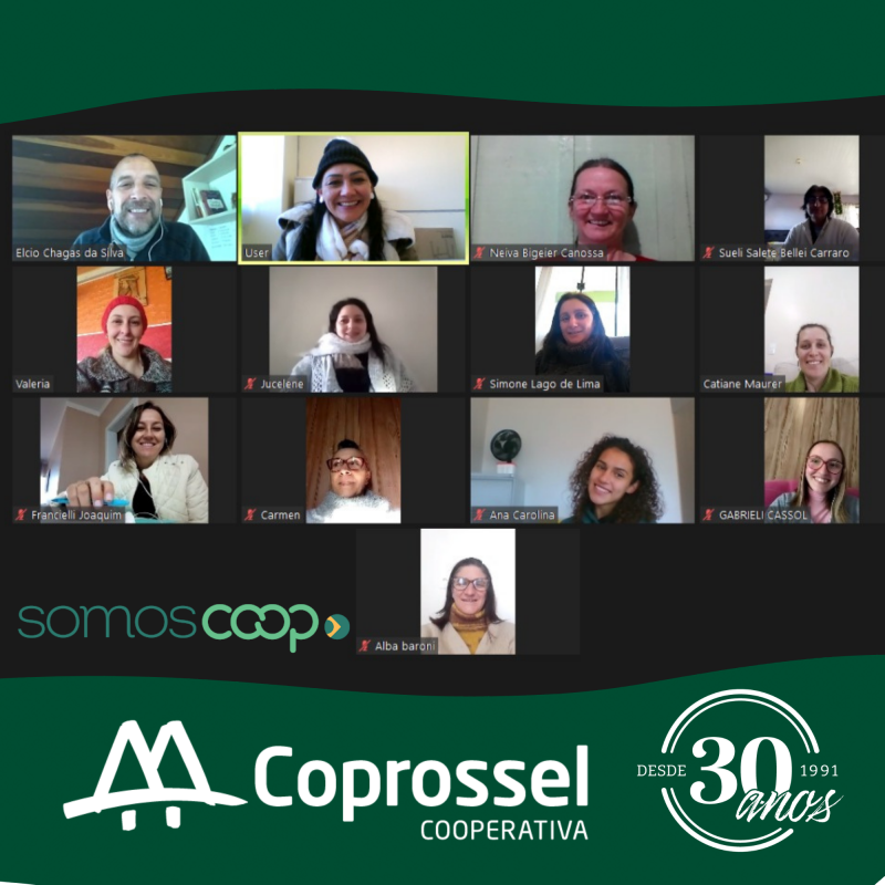 Líderes  femininas da Coprossel prosseguem seus trabalhos com capacitação virtual 
