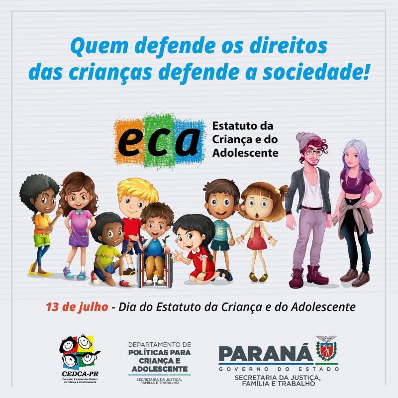 Governo celebra hoje (13/07) 31 anos do Estatuto da Criança e do Adolescente (ECA)