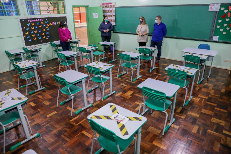  Escolas municipais de Laranjeiras do Sul estão preparadas para o retorno das aulas presenciais