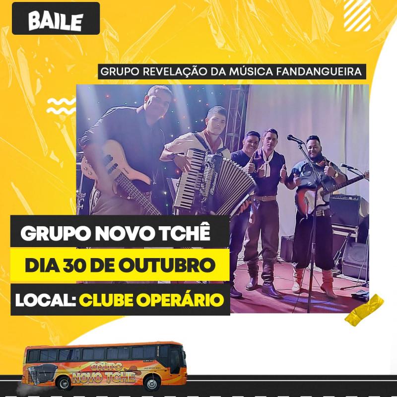 Neste sábado tem Baile com Grupo Novo Tchê no Clube Operário em Laranjeiras do Sul 