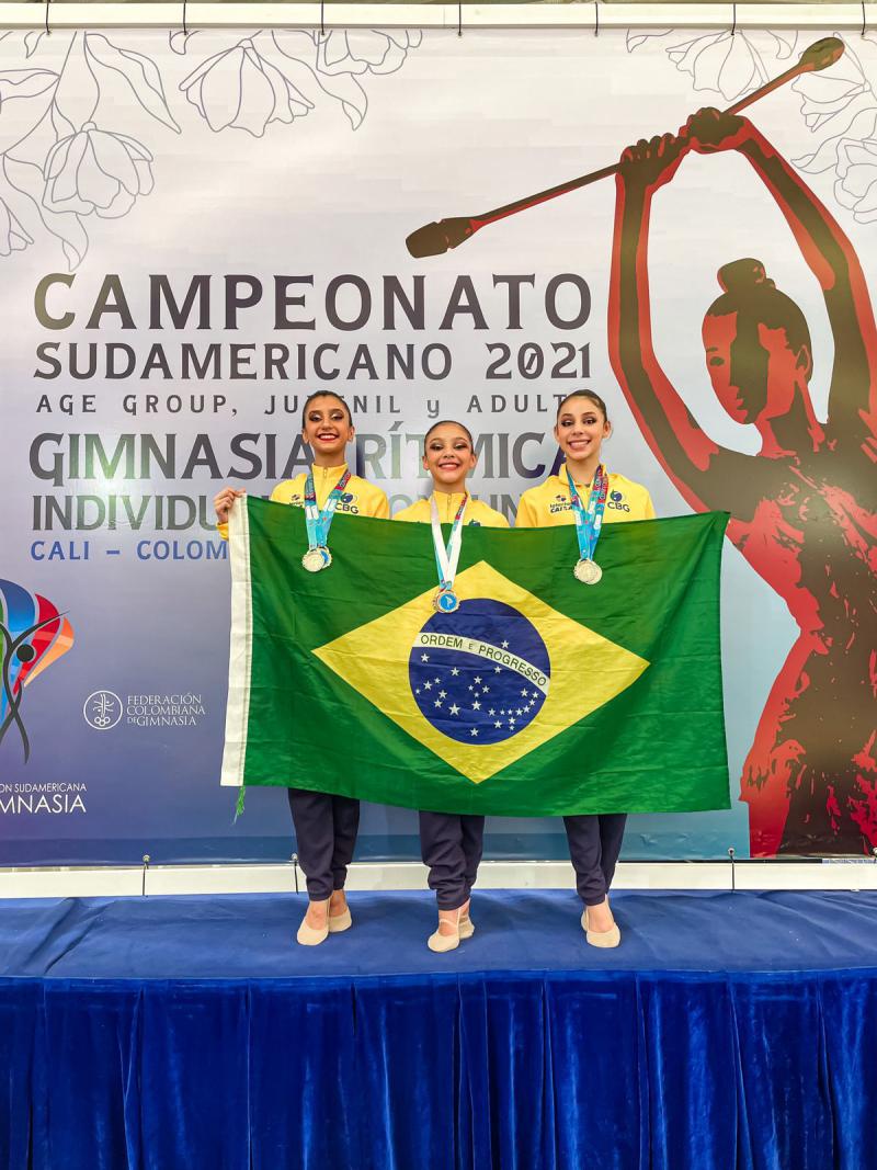 Atleta Campeã do Sul Americano de Ginástica Rítmica participa do Giro Esportivo