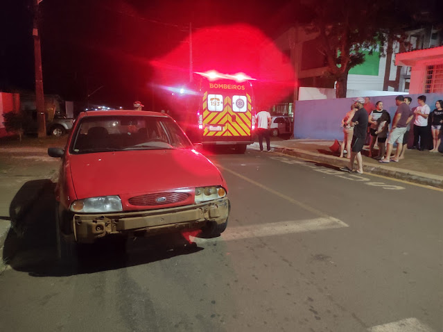 Laranjeiras: Acidente envolvendo carro e moto é registrado na Vila Palmeiras