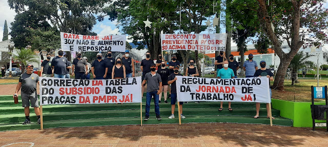 Laranjeiras: Policiais Militares realizam mobilização no centro da cidade