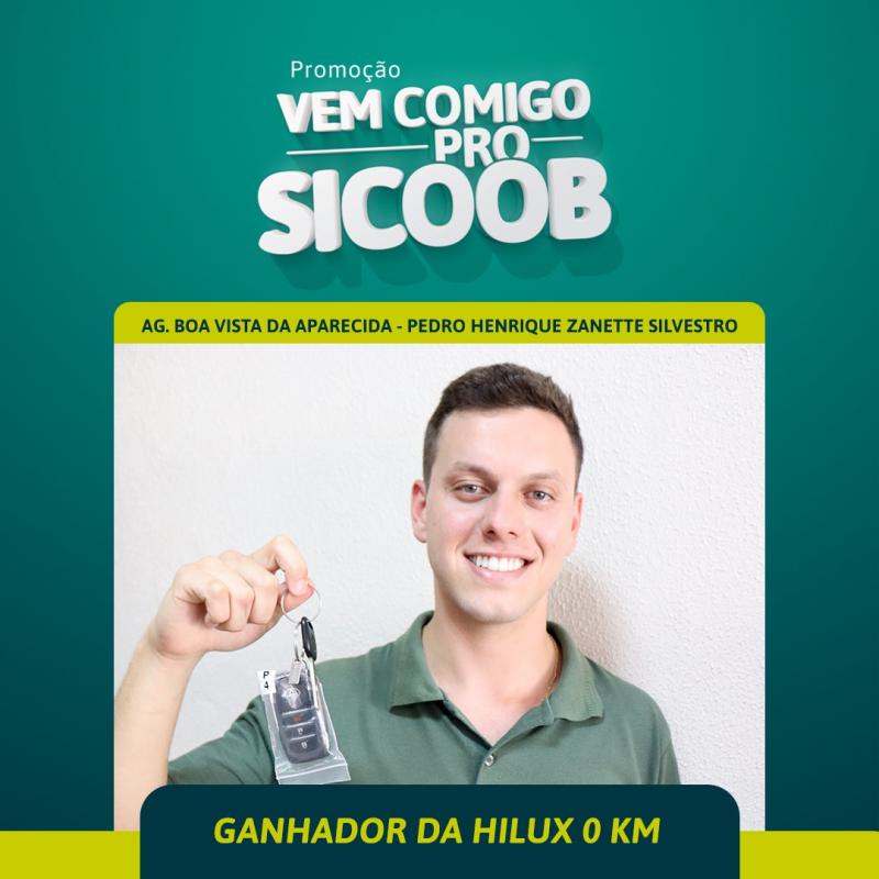 Conheça o ganhador da Hilux 0 km, do Sicoob Credicapital