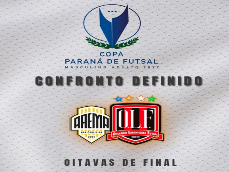 Operário Laranjeiras vai encarar o AAEMA/Mariópolis na 2ª Fase da Copa Paraná de Futsal 
