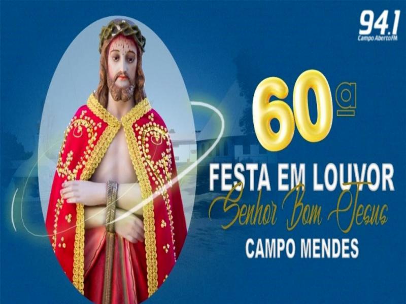 Tríduo em louvor ao Bom Jesus em Campo Mendes inicia nesta quarta (03)