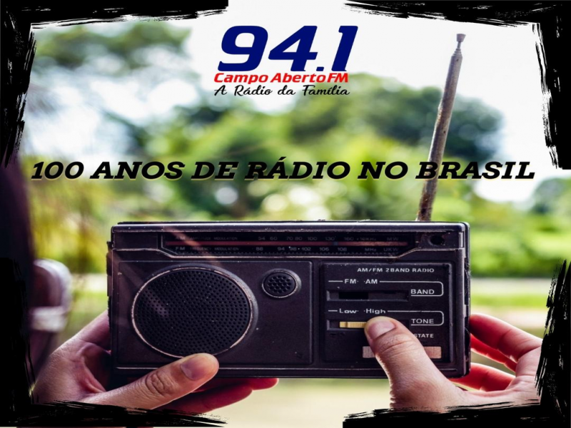 Comemoramos neste dia 07 de setembro 100 anos de rádio no Brasil