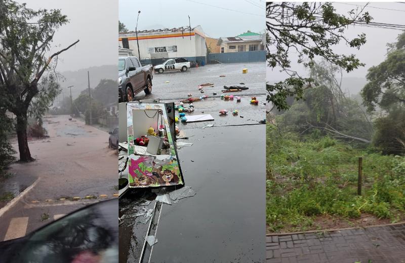 Fortes Chuvas causam estragos em Nova Laranjeiras (23/02)