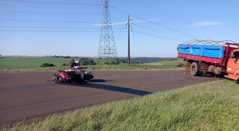 N. Laranjeiras: Motociclista morre após acidente na PR 473 