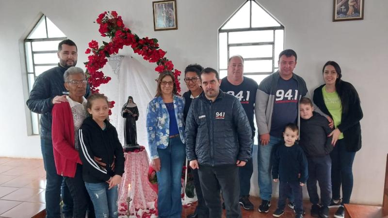 Festa em louvor a Santa Rita de Cássia em Porto Barreiro reuniu centenas de fiéis