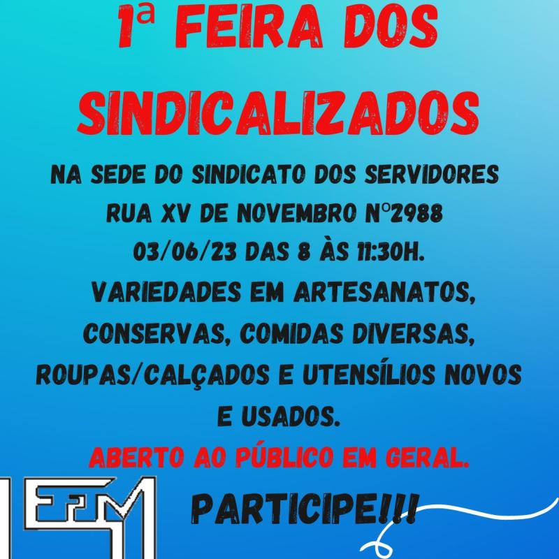 Sindicato dos Servidores Públicos Municipais realiza a 1ª Feira dos Sindicalizados