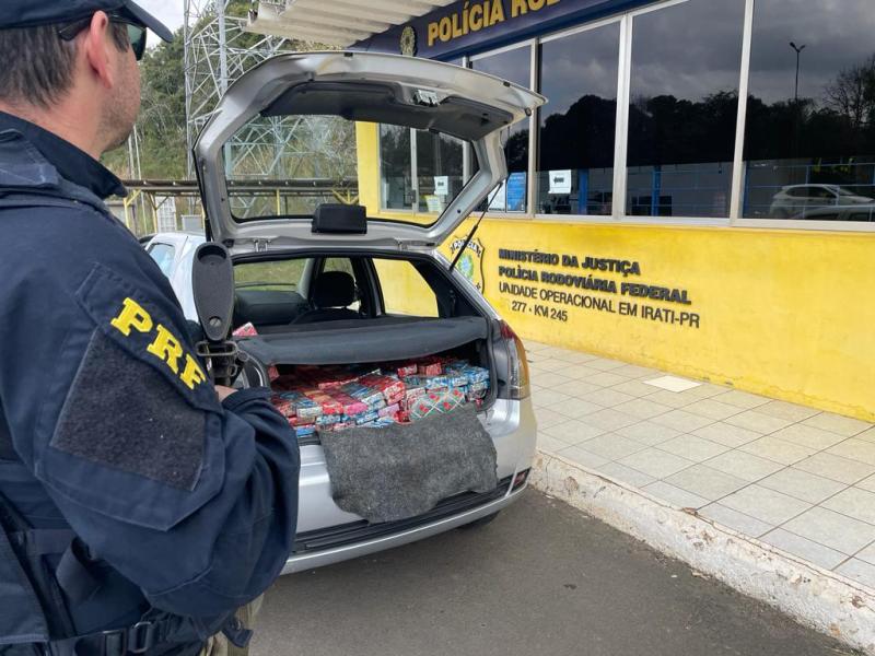 PRF apreende 175Kg de maconha em Irati