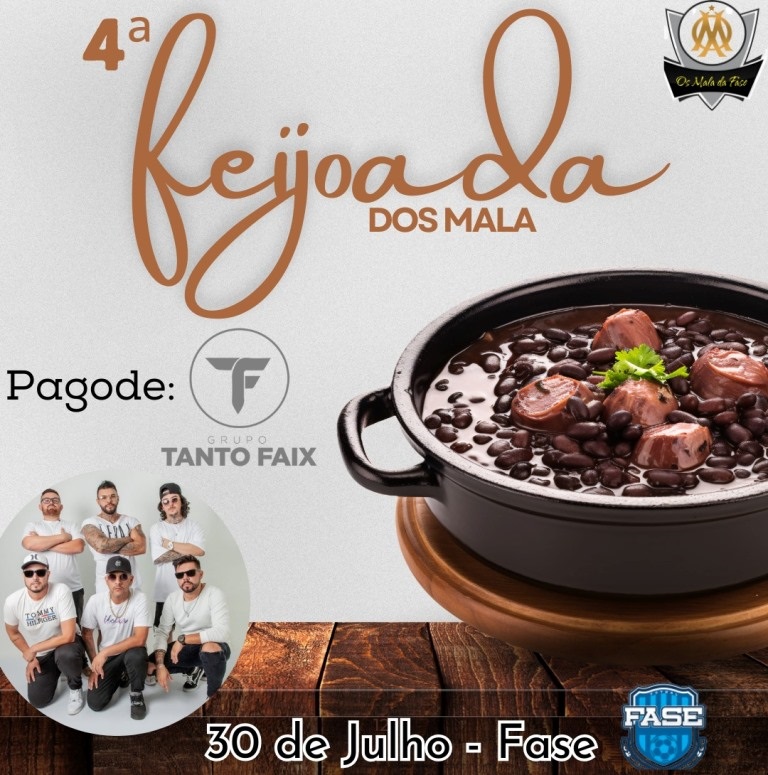 Tudo pronto para a 4ª edição da Feijoada dos Malas