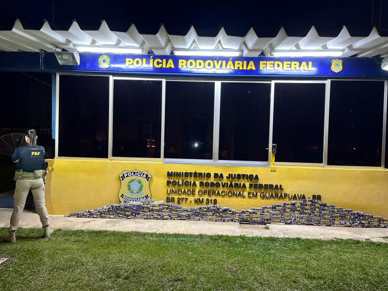 PRF apreende quase 100 quilos de Maconha, em Guarapuava-PR