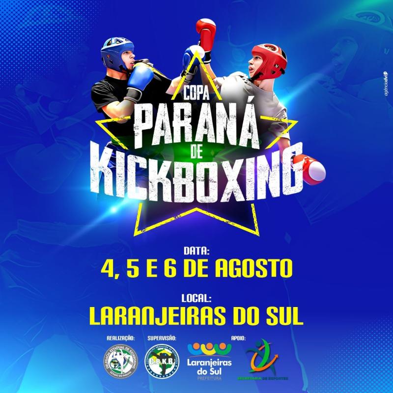 Começa nesta sexta-feira (4) a Copa Paraná de Kickboxing em Laranjeiras do Sul.