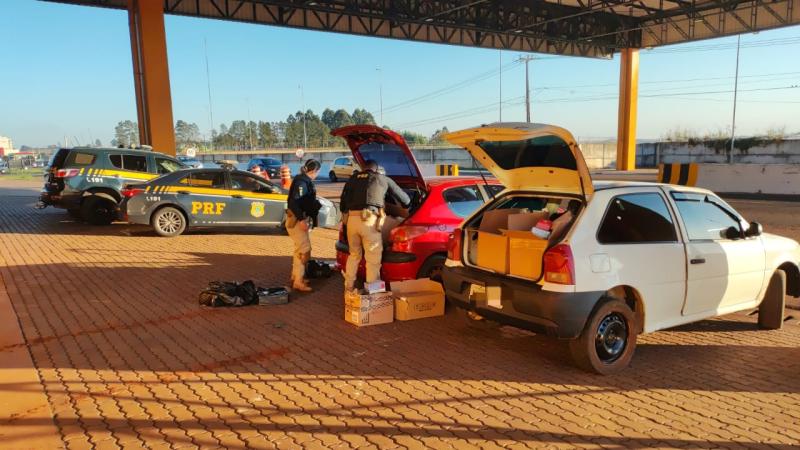 Contrabando que iria para Cantagalo foi apreendido pela PRF em Cascavel