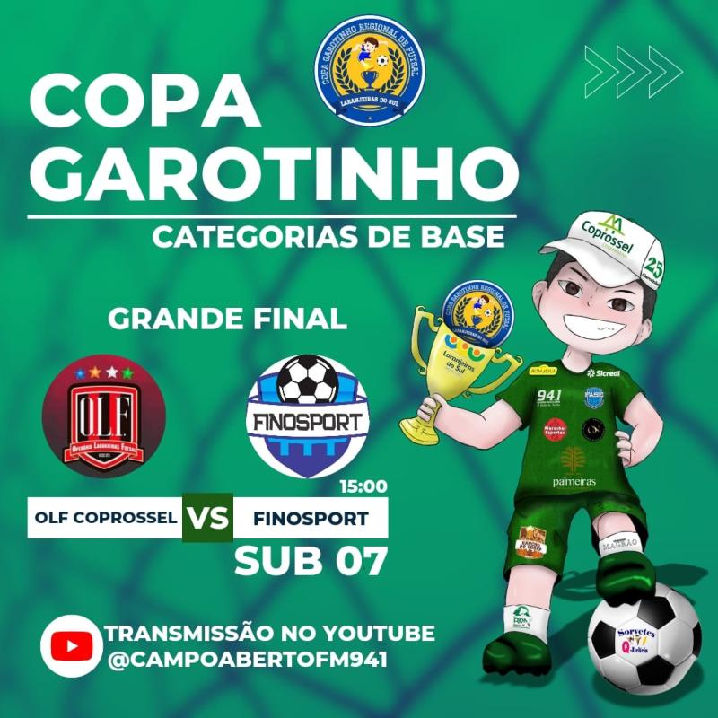 Neste sábado (19) tem as finais da Copa Garotinho de Futsal Categorias de Base
