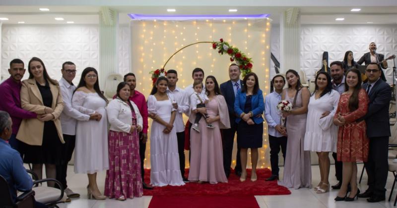 Casamento coletivo iniciou celebração de 50 Anos da Assembleia de Deus em Laranjeiras do Sul 