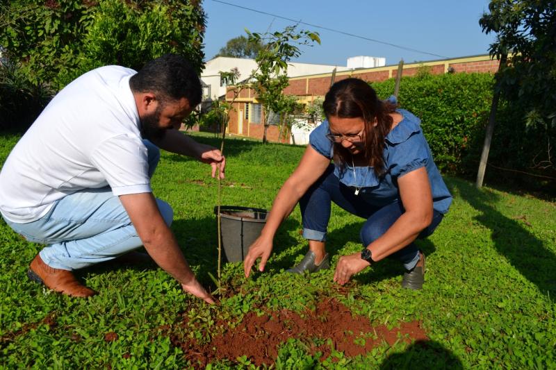 No Dia da Árvore Pastoral da Ecologia Integral realizou o plantio de mudas na Praça da Igreja Matriz Sant´Ana