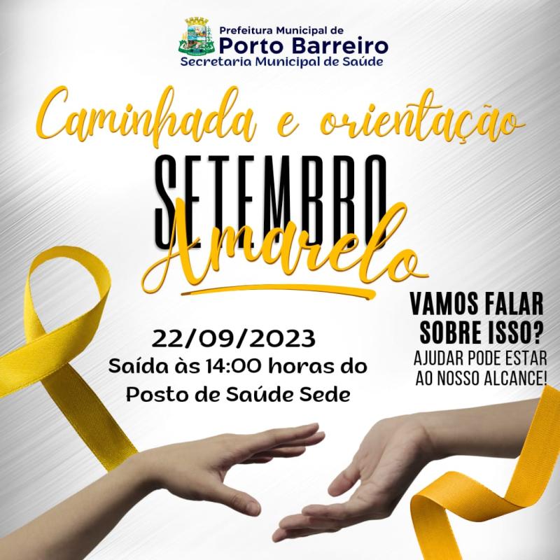 Porto Barreiro realiza a caminhada de orientação Setembro Amarelo