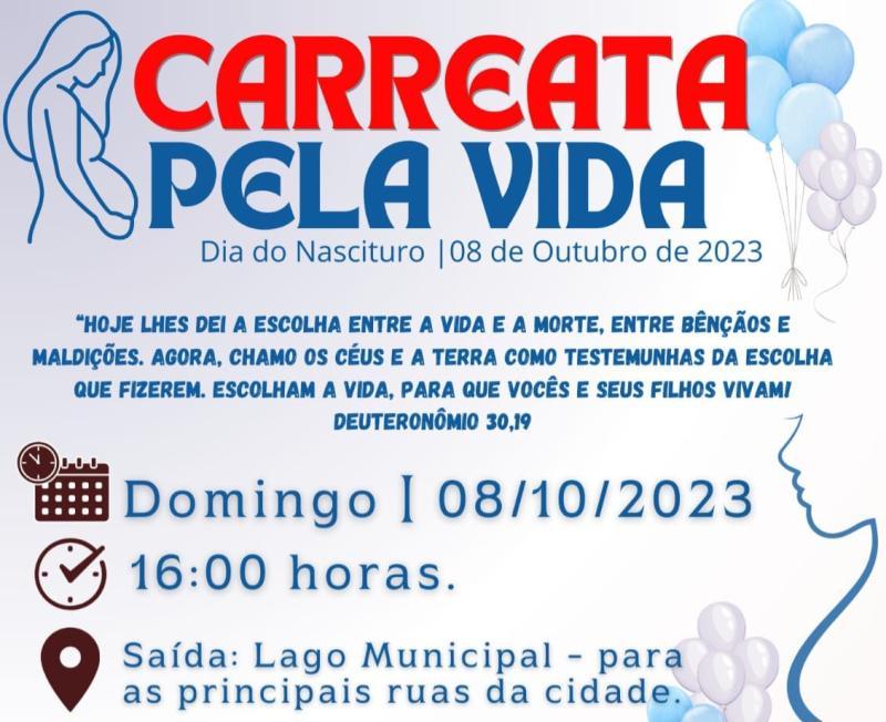 Paróquia Sant´Ana realiza a Carreata Pela Vida neste domingo (8)