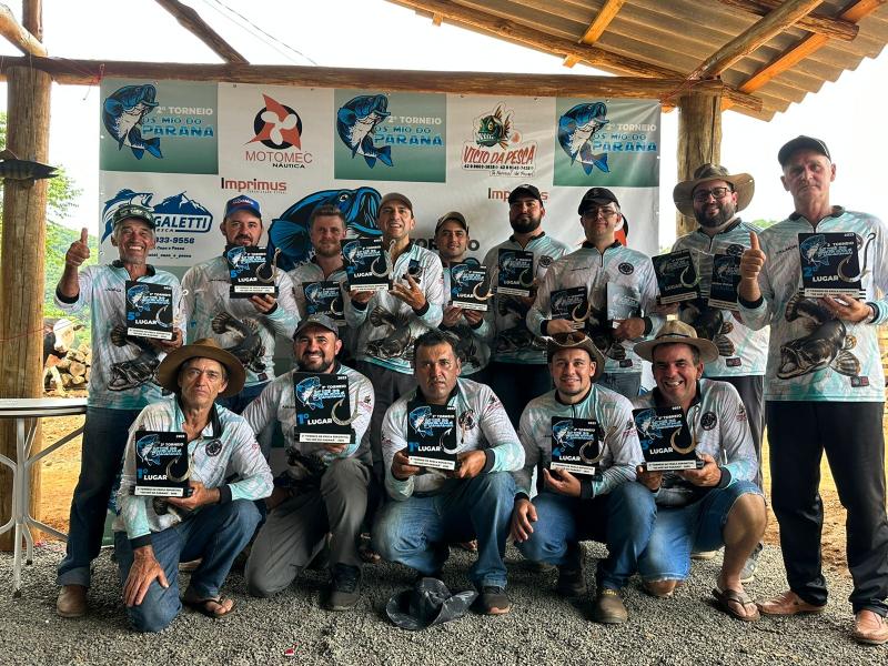 Os Biguá do Iguaçu são campeões da 2ª Pesca Esportiva em Porto Barreiro 