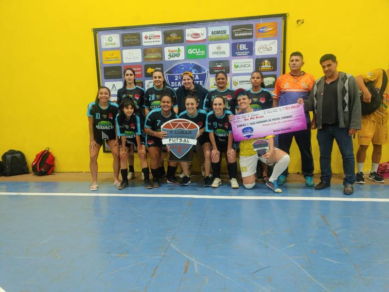 Herval Posto Iguaçu conquista o titulo da Taça Diamante de Futsal Feminino 2023. 