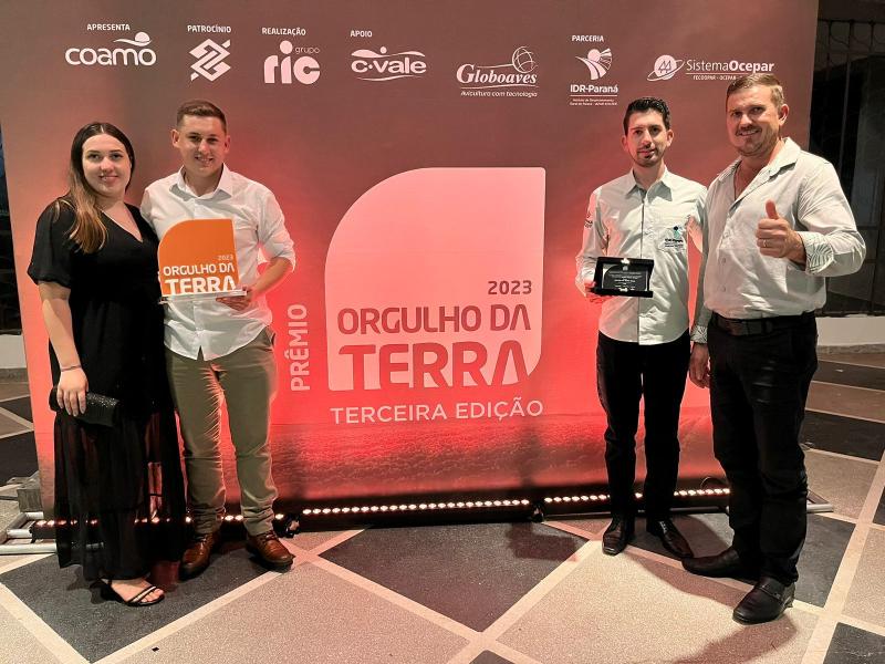 Jovem agricultor de Virmond recebe premiação na terceira edição do Orgulho da Terra 