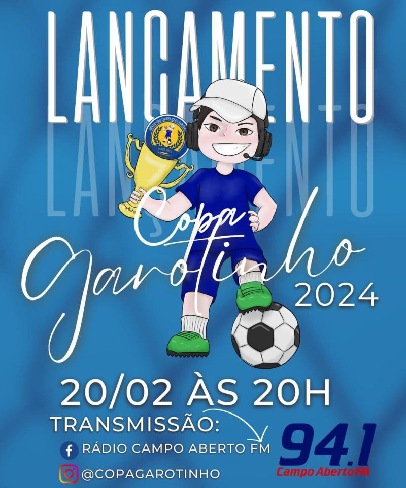 Nesta terça-feira, 20, tem Lançamento da Copa Garotinho de Futsal 