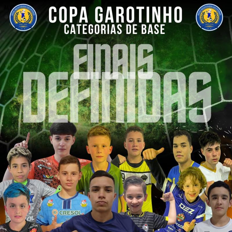 Neste sábado e domingo, 24 e 25/8, tem as finais da Copa Garotinho de Futsal Categorias de Base