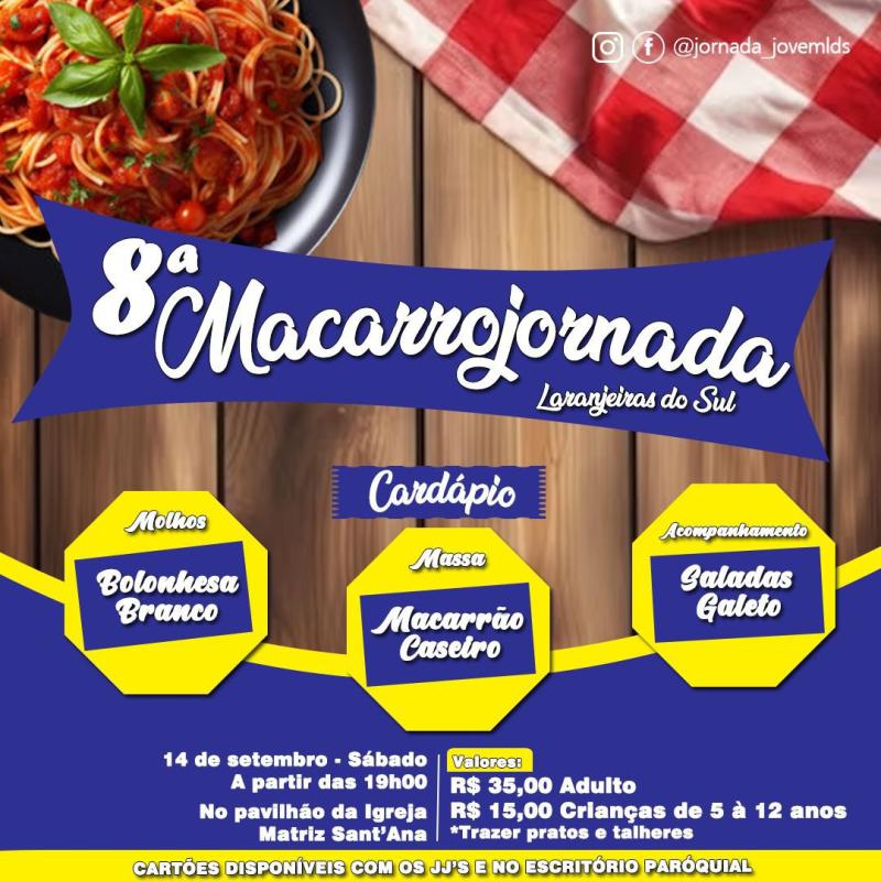 Jornada Jovem Promove 8ª Macarrojornada em Laranjeiras do Sul