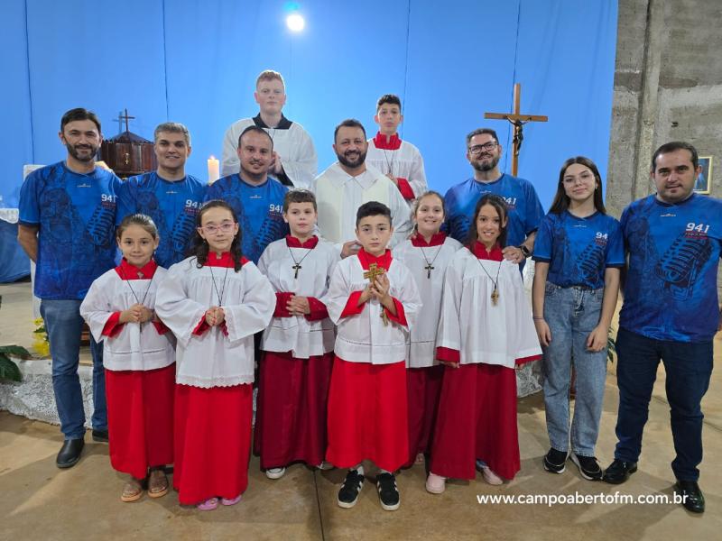 Caravana Evangelizar da Campo Aberto FM participou da Missa Solene de Frei Galvão