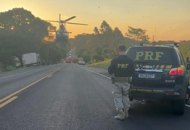 Guaraniaçu: Condutora morre e três filhos ficam feridos em grave acidente na BR 277