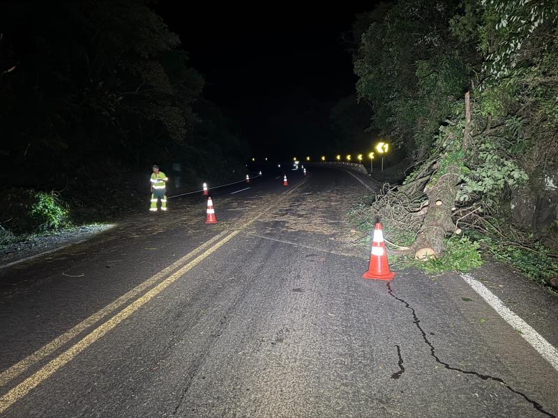 N. Laranjeiras: Ato Criminoso interdita rodovia BR 277