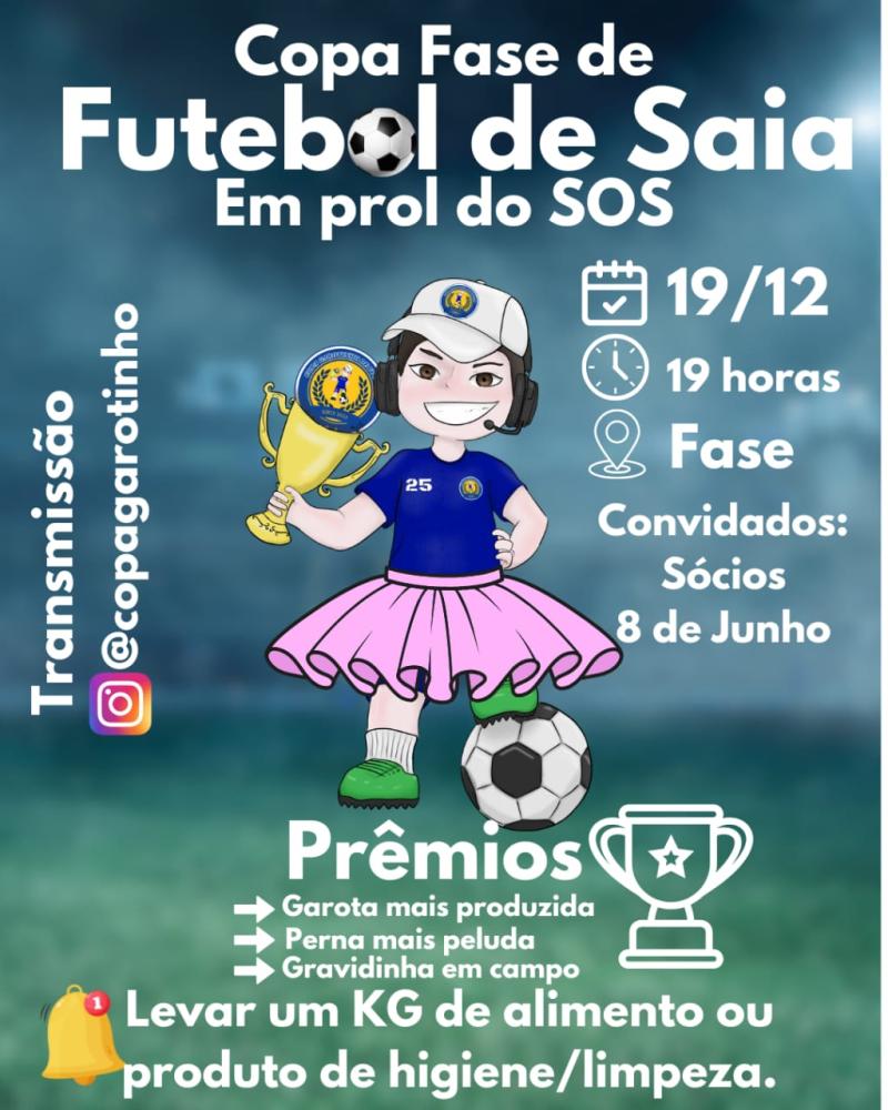 Vem aí a Copa Fase de Futebol de Saia em Laranjeiras do Sul 