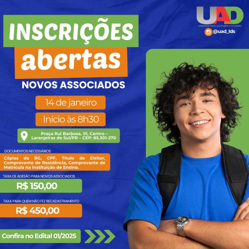 UAD realiza cadastro dos novos associados para o transporte universitário 