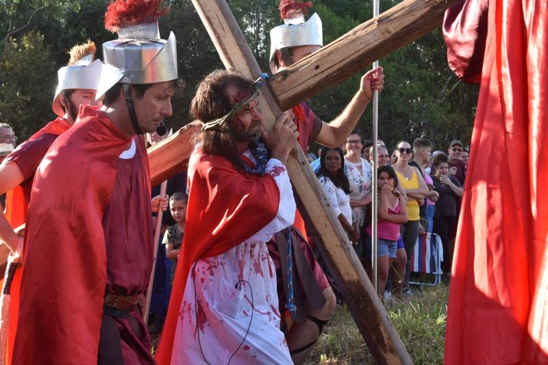 Grupo de Teatro de São Luiz de Chopinzinho prepara a peça da encenação da Paixão de Cristo