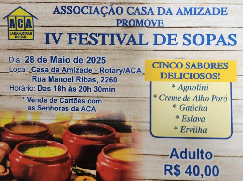 LS: Festival de Sopas serÃ¡ dia 28 de maio